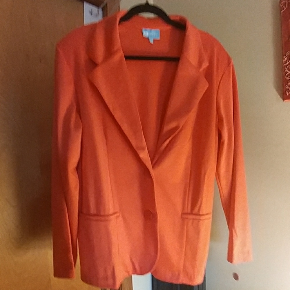 Woman's coral blazer